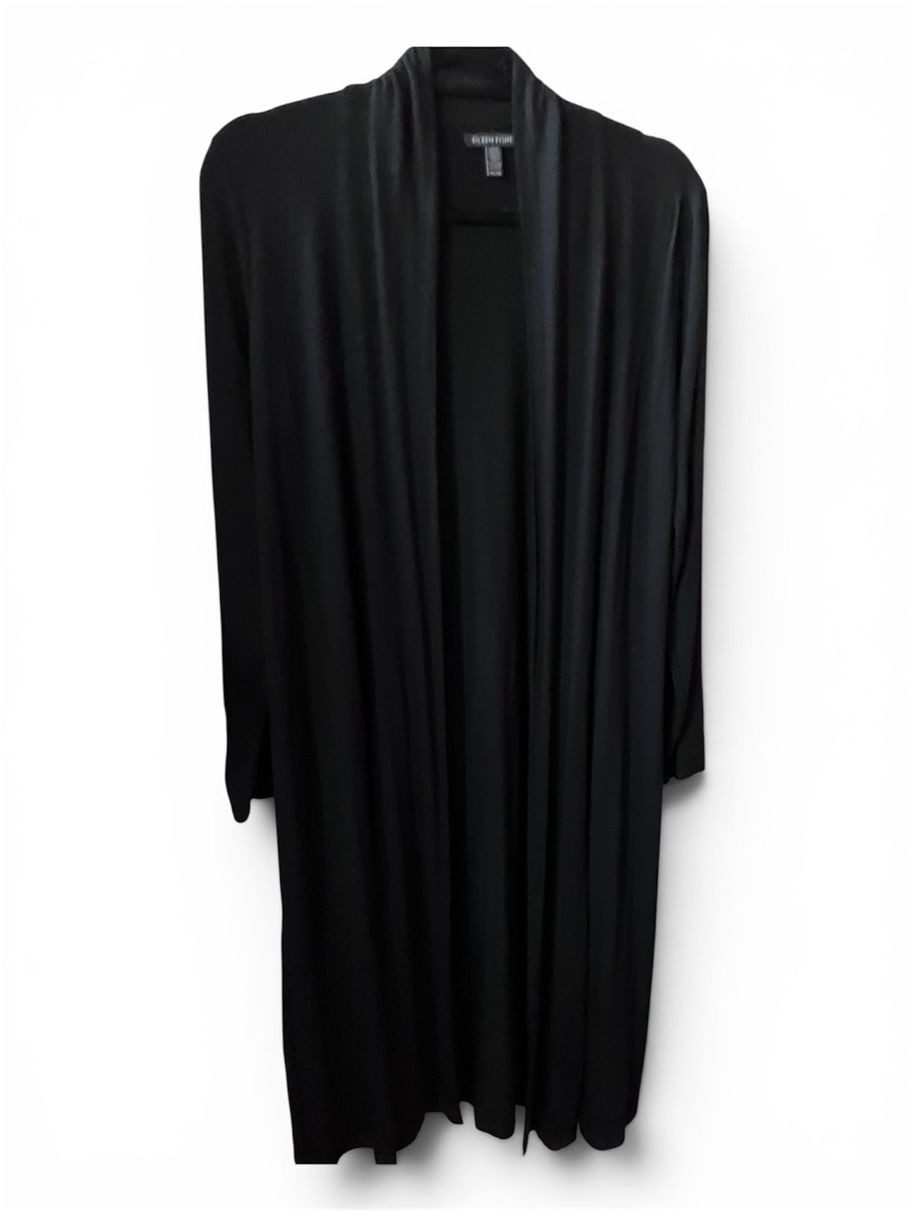 Eileen Fisher Black Long Duster